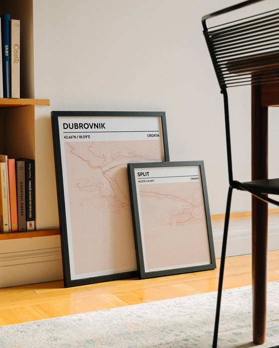 Dubrovnik City Map Poster