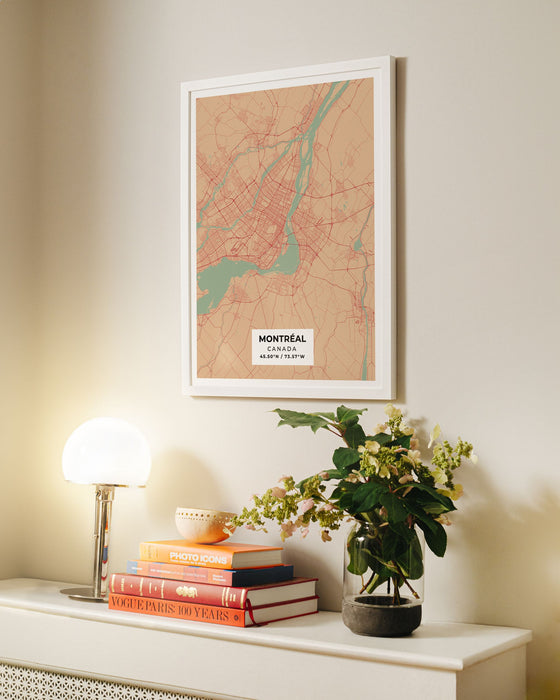 Montreal City Map Poster