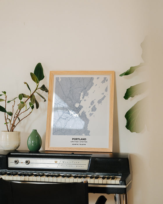 Portland Maine City Map Poster