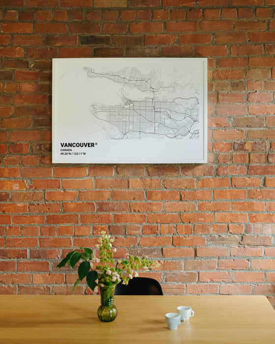 Vancouver City Map Poster