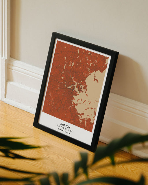 Boston City Map Poster
