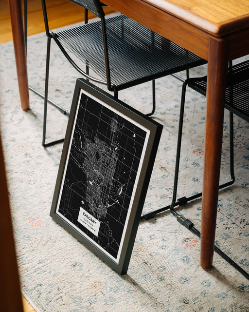 Calgary City Map Poster