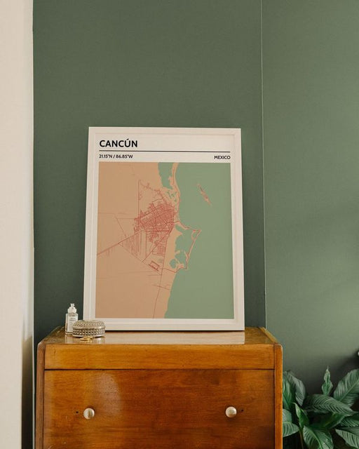 Cancun City Map Poster