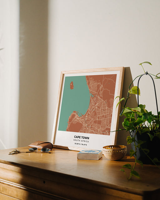 Cape Town City Map Poster