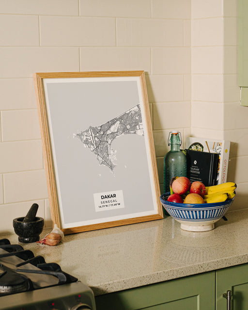 Dakar City Map Poster