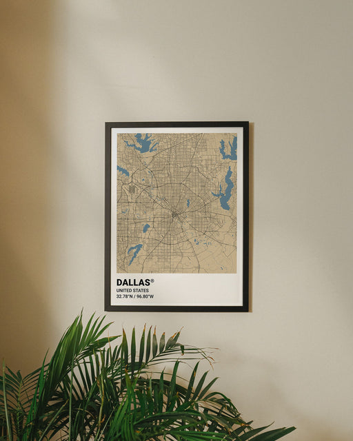 Dallas City Map Poster