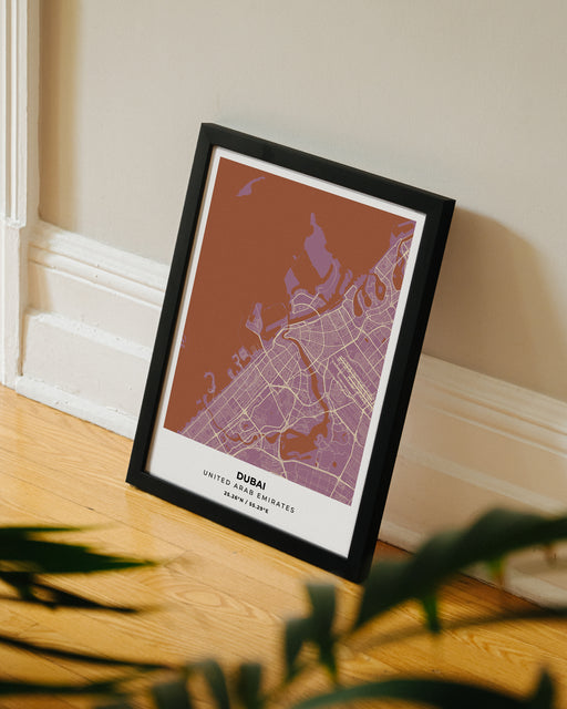 Dubai City Map Poster
