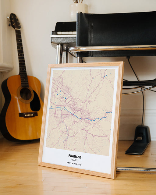 Firenze City Map Poster