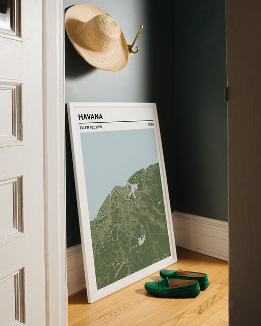 Havana City Map Poster