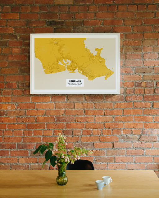 Honolulu City Map Poster