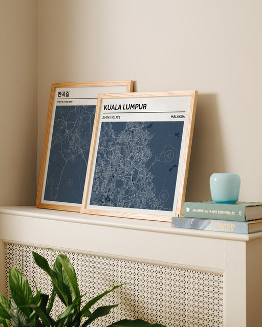 Kuala Lumpur map poster