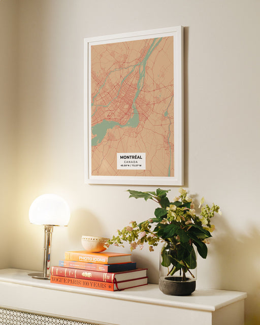 Montreal City Map Poster