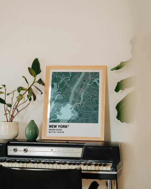 New-York map poster