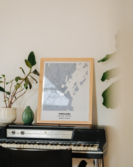 Portland Maine City Map Poster