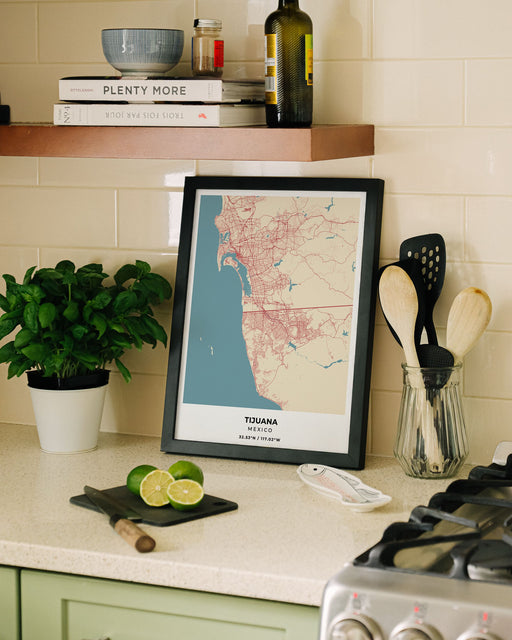 Tijuana City Map Poster